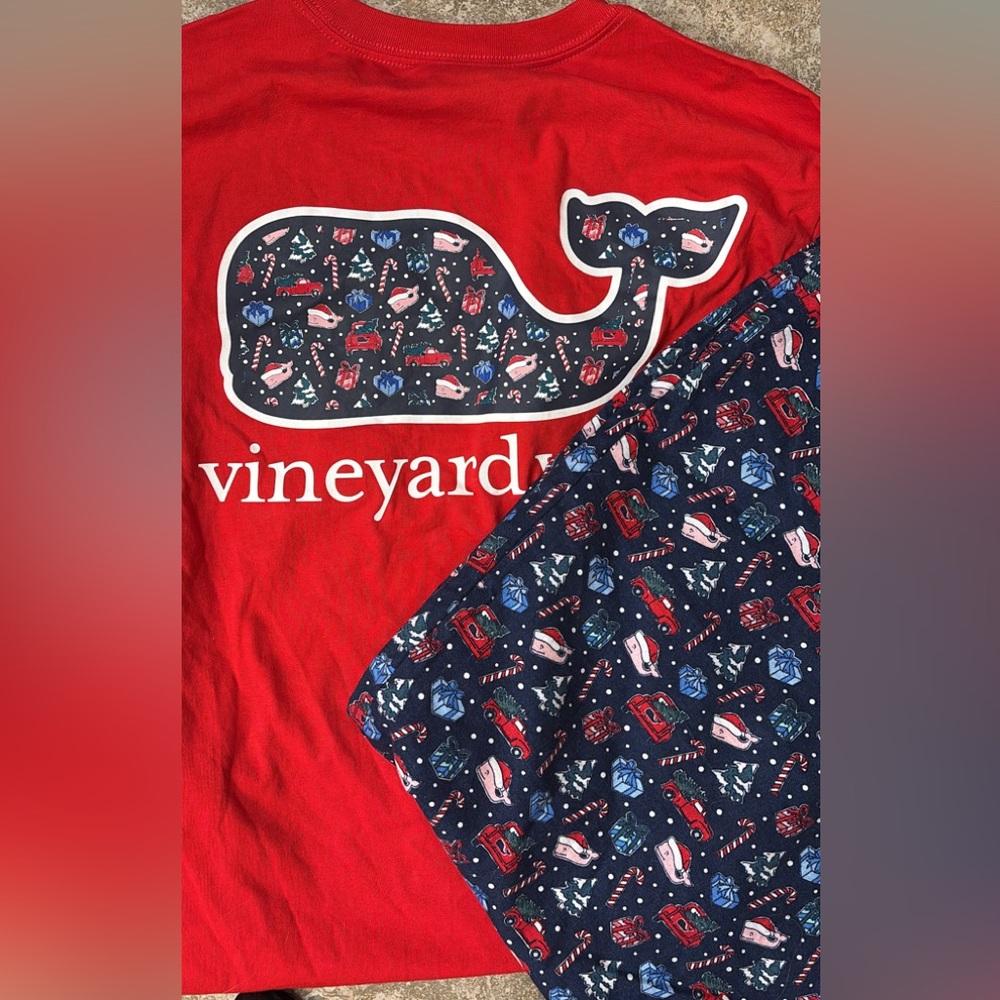 Vineyard Vines Red Whale Graphic Tee and Pants